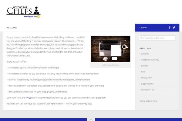 WordPress website example screenshot