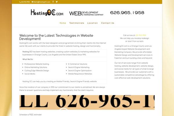 Divi theme site design template sample