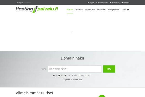 hostingpalvelu.fi site used Hostingpalvelu