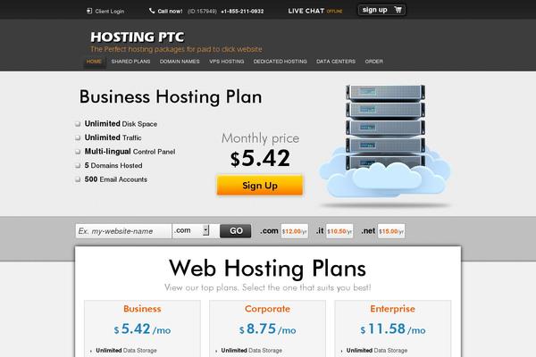 hostingptc.com site used Cloud-servers