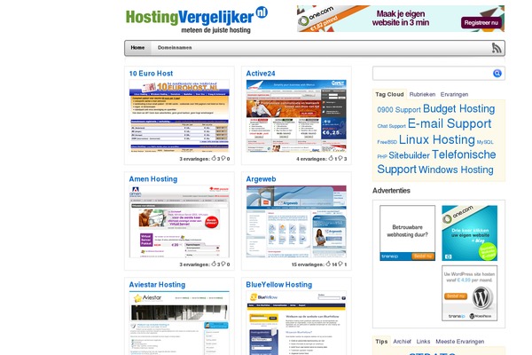 hostingvergelijker.nl site used Hosting-vergelijker