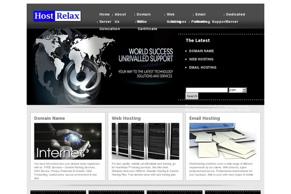 hostrelax.com site used Hostrelax