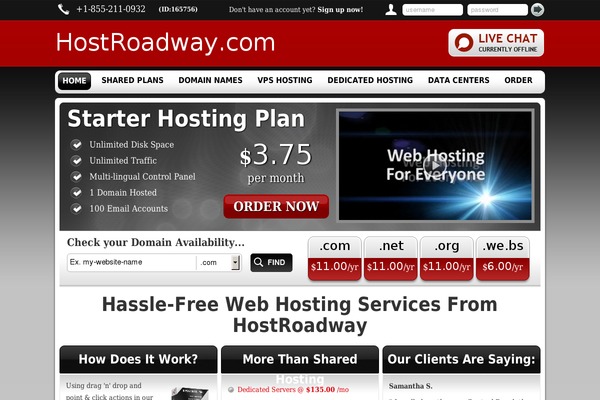 hostroadway.com site used Next-level