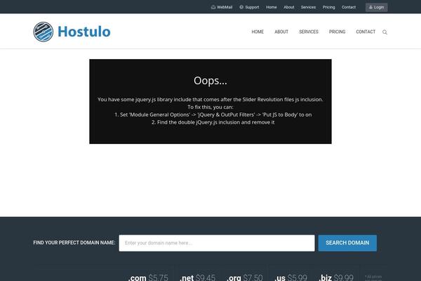 hostulo.com site used Arkahost-child