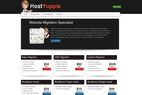hostyuppie.com site used Hostyuppie