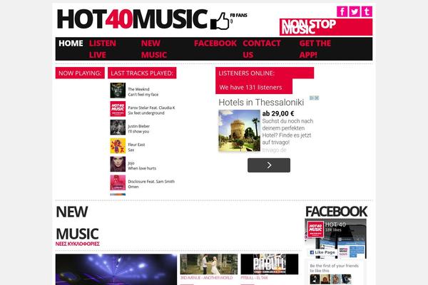 hot40music.com site used Hot40music
