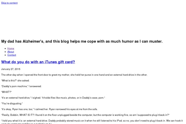 WordPress website example screenshot