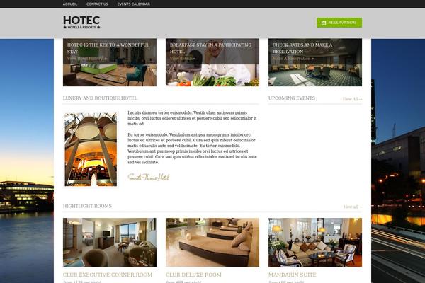 Hotec theme site design template sample