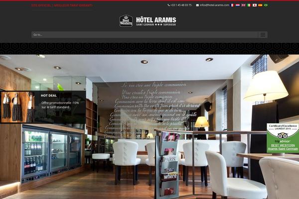 hotel-aramis.fr site used Digency