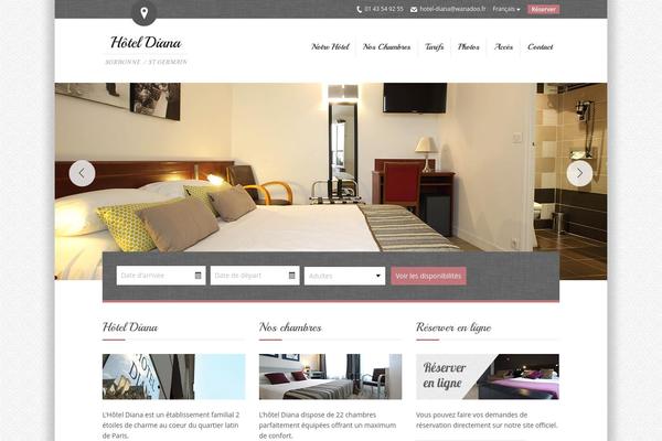 hotel-diana-paris.com site used Monkyo