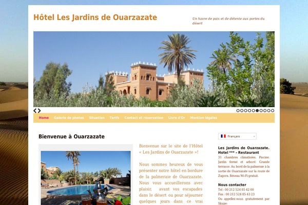 hotel-les-jardins-de-ouarzazate.com site used Jardins