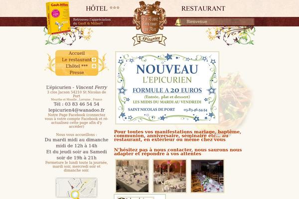 hotel-restaurant-lepicurien.com site used Pr_lepicurien