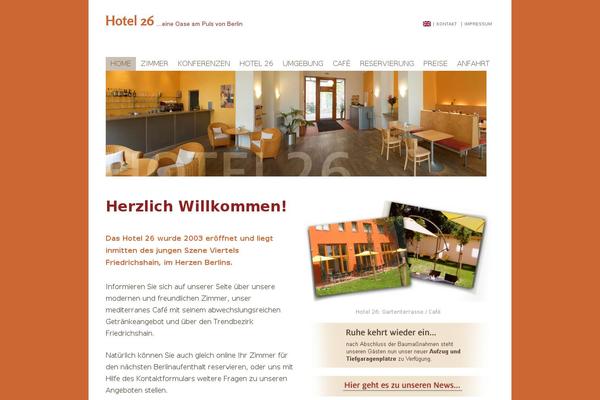 hotel26-berlin.de site used Hotel26