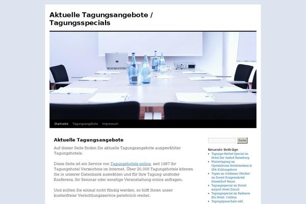 Twenty Ten theme site design template sample