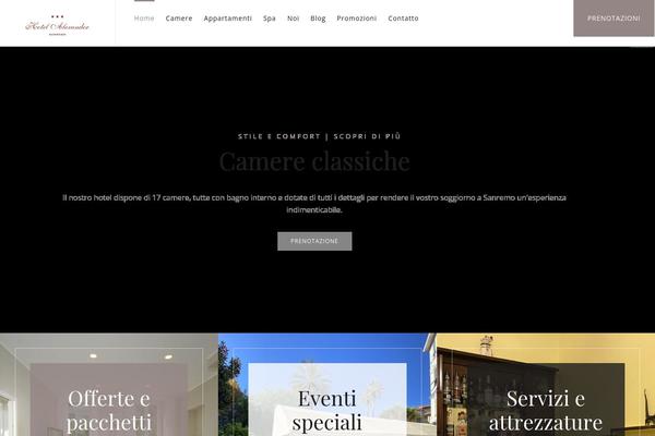 Milenia theme site design template sample