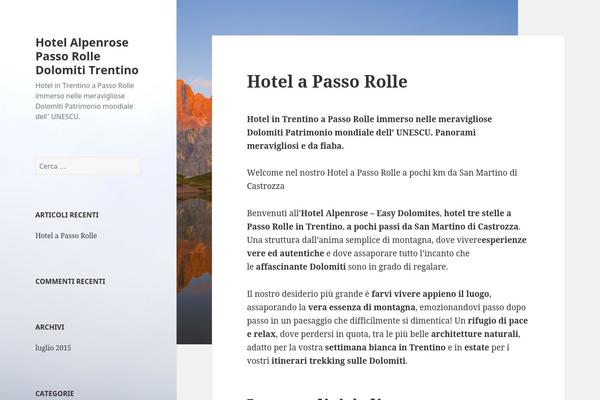 Twenty Fifteen theme site design template sample