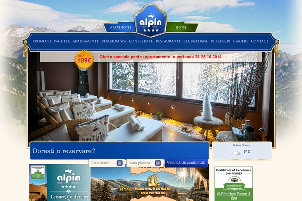 hotelalpin.ro site used Hotelalpin