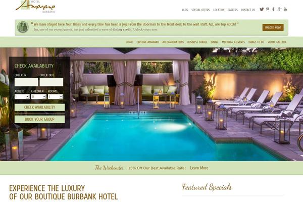 hotelamarano.com site used Amarano