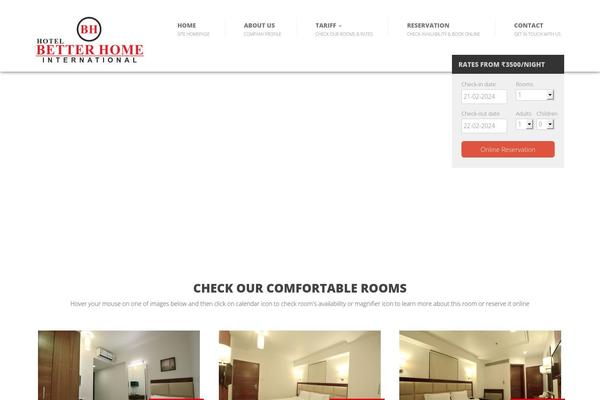 hotelbetterhome.com site used Betterhome