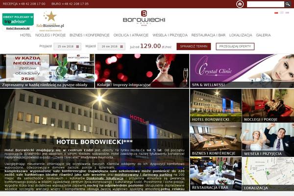 hotelborowiecki.pl site used Borowiecki