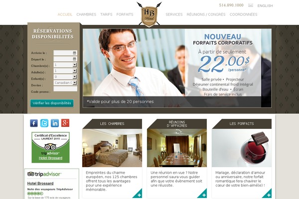 hotelbrossard.com site used Hotelbrossard