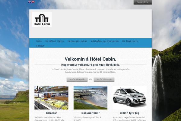 hotelcabin.is site used Hotelcabin-theme