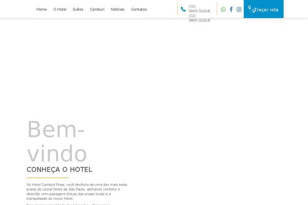 hotelcamburi.com.br site used Welcome Inn