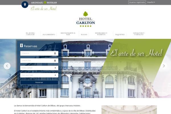 hotelcarlton.es site used Temahoteles