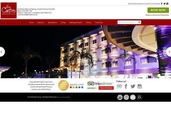 hotelcentro.ph site used Headway