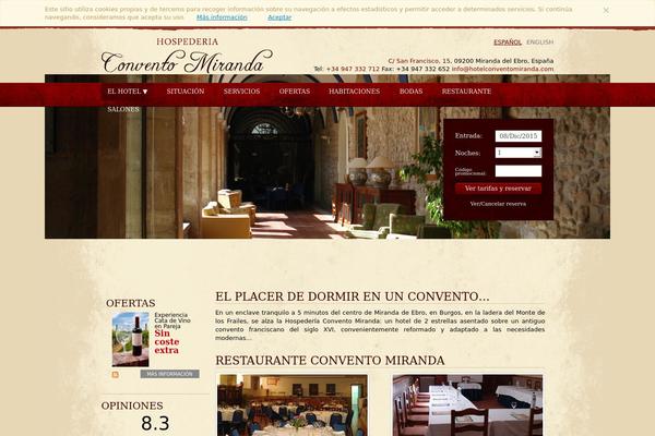 hotelconventomiranda.com site used Hotelconventomiranda