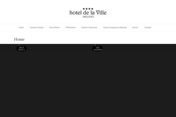 hoteldelavilleavellino.it site used HotelBooking