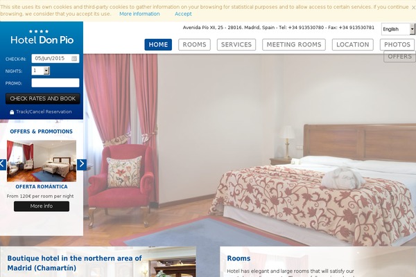 hoteldonpio.com site used Hotel_don_pio_2014