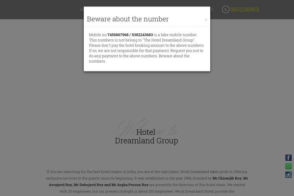 Dreamland theme site design template sample