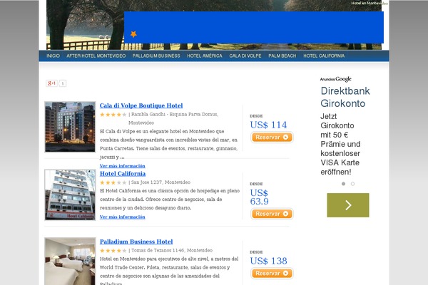 Site using Booking-hotels plugin