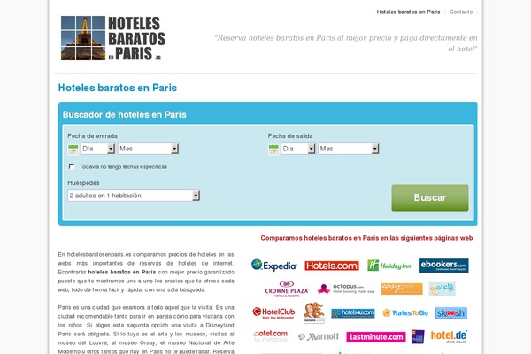 hotelesbaratosenparis.es site used Hoteles-baratos