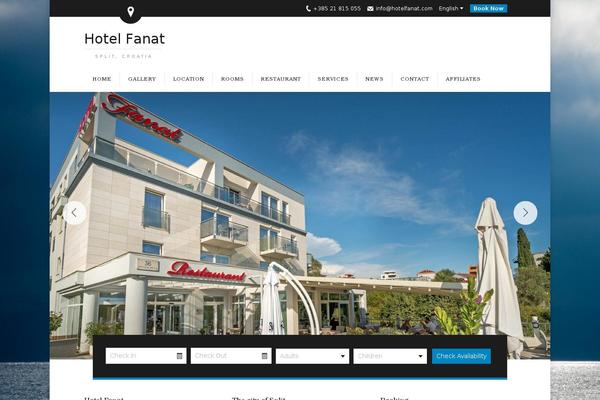 Site using Hoteller-elementor plugin
