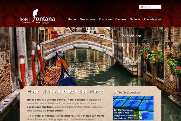 hotelfontana.it site used Hotelfontana