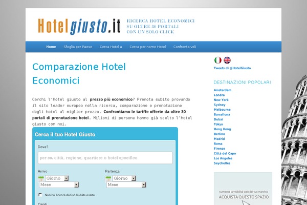 hotelgiusto.it site used Exploore