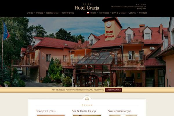 hotelgracja.pl site used Elegantia Theme