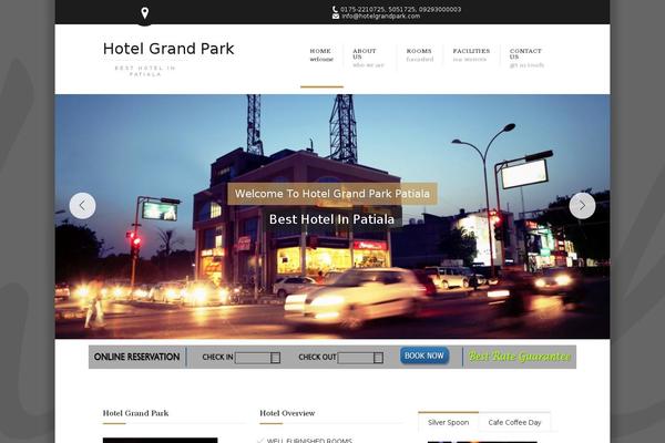 hotelgrandpark.com site used Grandpark