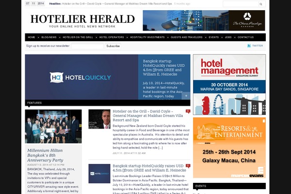 hotelierherald.com site used Hotelierherald