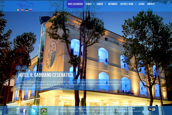 hotelilgabbiano.com site used Gabbianothema