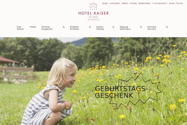 hotelkaiser.at site used Kaiser