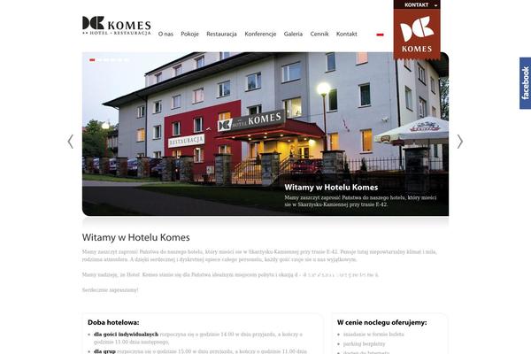 hotelkomes.pl site used Guesthouse