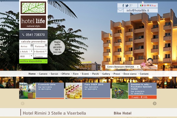 hotellife.it site used Hotellife