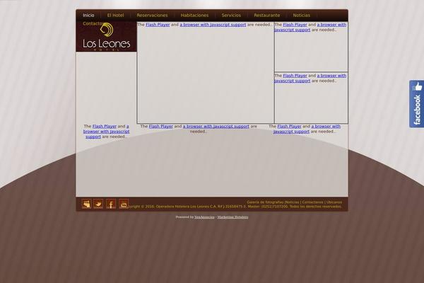 Site using Arscode-social-slider plugin