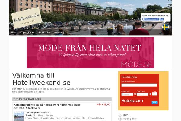 hotellweekend.se site used Travelnetworknew