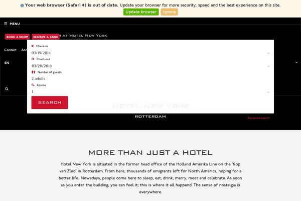 hotelnewyork.com site used Ssrotterdam