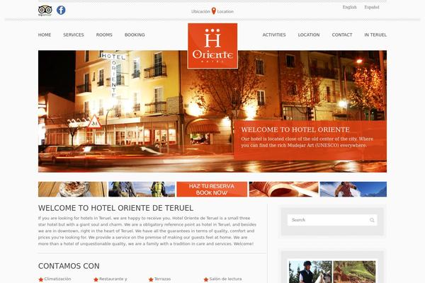 hotelorientedeteruel.com site used Hoteloriente