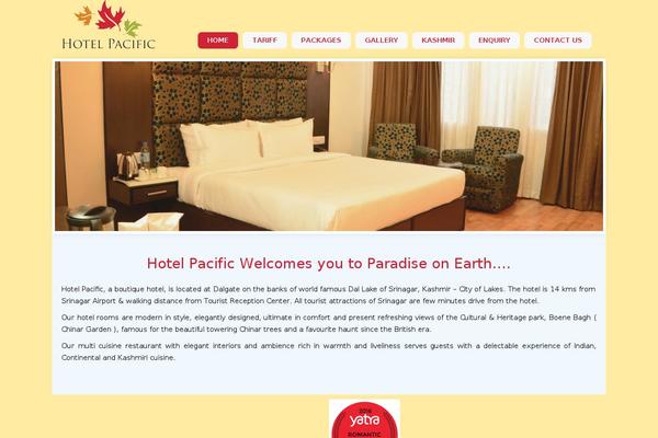 hotelpacifickashmir.com site used Pacific-hotel-theme
